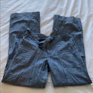 GAP Chambray Wide Leg Pants 00